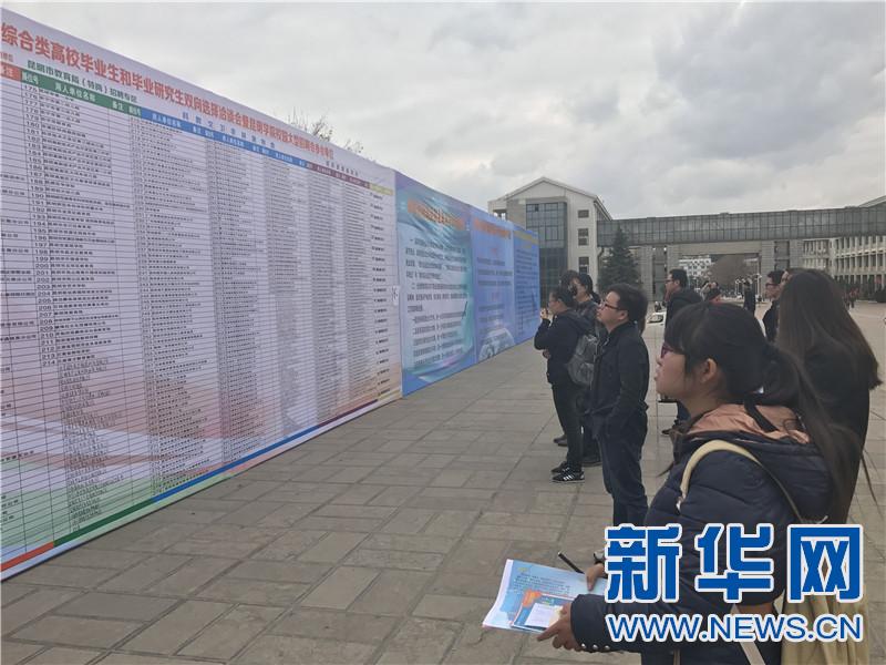 云南省综合类高校毕业生双选会在beat365英国官方网站举行