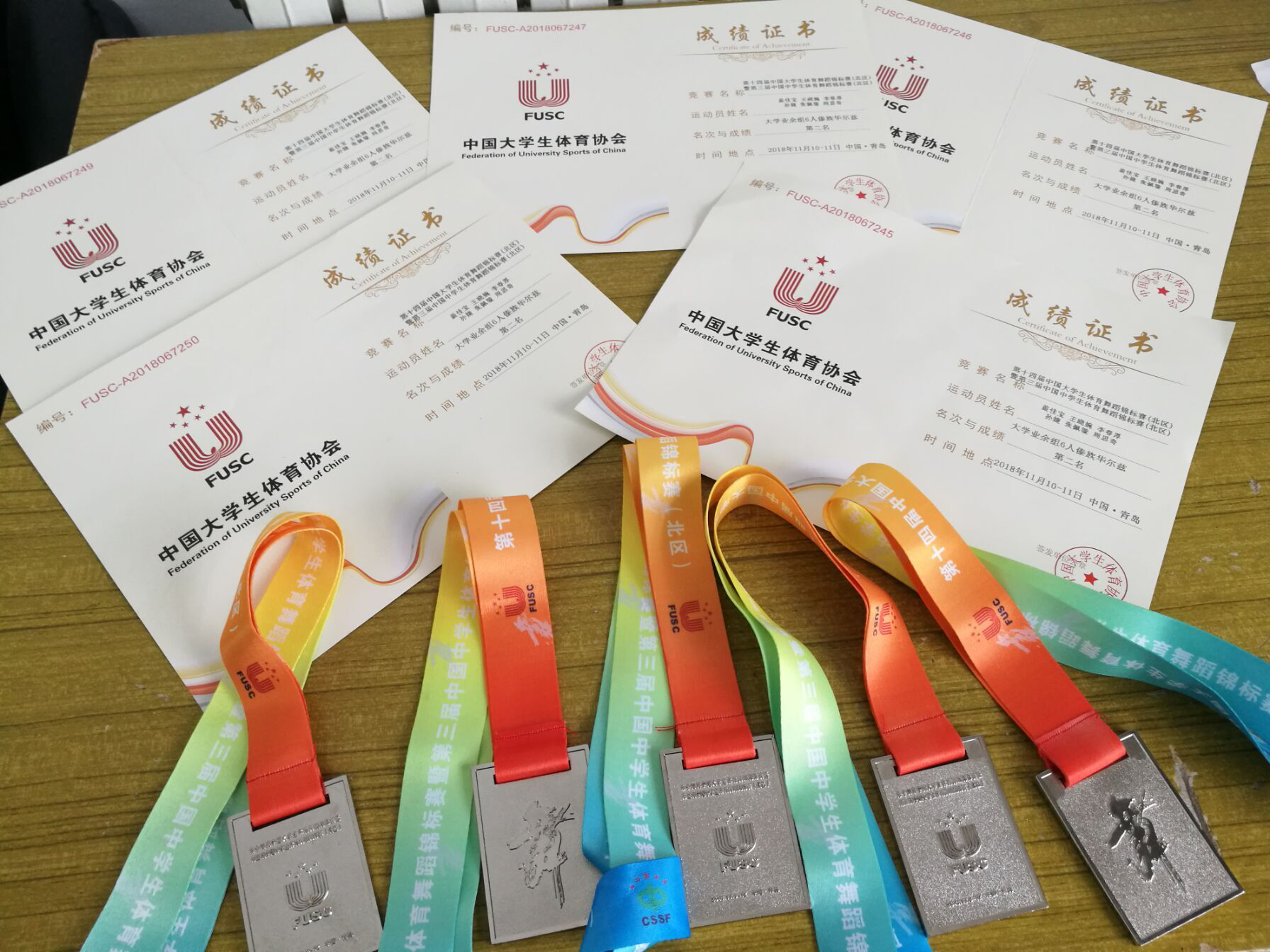 德甲官方中文网站体育舞蹈代表队荣获第十四届中国大学生体育舞蹈锦标赛六人集体项目亚军